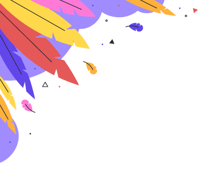 Ilustração de carnaval topo esquerdo.